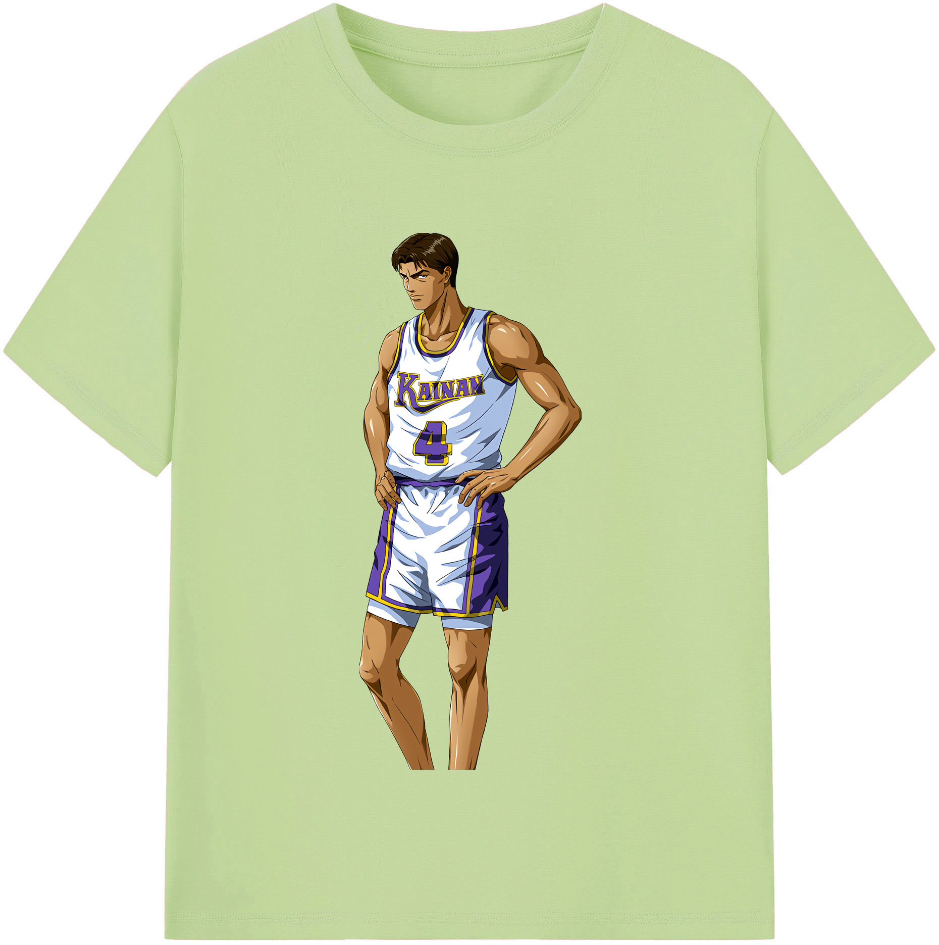 SLAM DUNK／スラムダンク 綿100％半袖Tシャツ（フロントプリント）